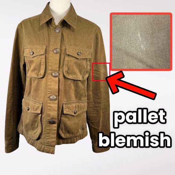 Jack Wills Green Khaki Button Up Field Utility Jacket US 8 - Picture 11 of 11